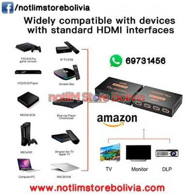 Divisor HDMI 1 a 4 Salidas Full HD (4K/2K/30Hz) - Precio: 100 Bs