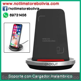 Soporte con Cargador Inalambrico - Precio : 100 Bs