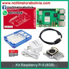 Kit Raspberry Pi 5 (8GB RAM) - Precio : 3 Bs