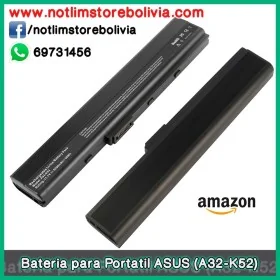 Bateria para Portatil ASUS (Modelo A32-K52) - Precio : 150 Bs