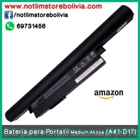 Bateria para Portatil Medium Akoya (Modelo A41-D17) - Precio : 150 Bs
