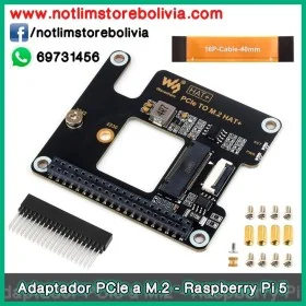 Adaptador PCIe a M.2 para Raspberry Pi 5 (NVMe M.2) - Precio : 400 Bs
