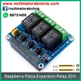 Placa Rele 3 Canales para Raspberry Pi - Precio : 250 Bs