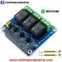 Placa Rele 3 Canales para Raspberry Pi - Precio : 250 Bs