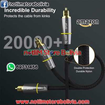 Cable Optico de Audio (10 Metros) - Precio: 150 Bs