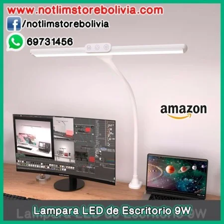 Lampara LED de Escritorio 9W HOKONE - Precio : 250 Bs