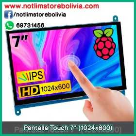 Pantalla 7″ LCD Raspberry Táctil 1024×600 HDMI