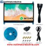 Pantalla 7″ LCD Raspberry Táctil 1024×600 HDMI - 650 Bs