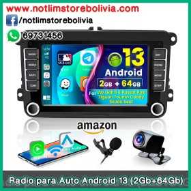 Radio para Auto Android 13 (2Gb+64Gb)