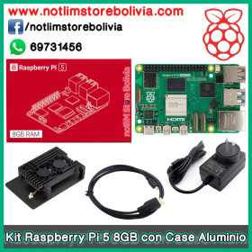 Kit Raspberry Pi 5 8GB (Case Aluminio) - Precio : 2 Bs