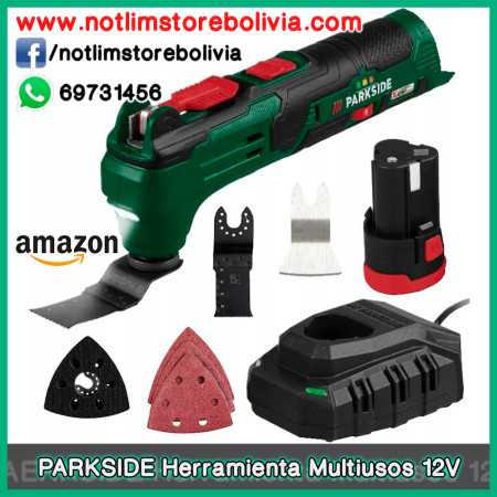 PARKSIDE Herramienta Multiuso Oscilante 12V PAMFWS 12 A1 - Precio : 800 Bs