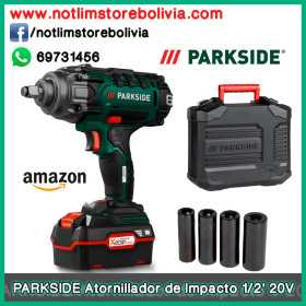 PARKSIDE Atornillador de Impacto 1/2' 20V PASSK 20-Li B2 - Precio : 1 Bs