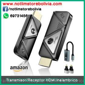 TONGTION Transmisor/Receptor HDMI Inalambrico 4K 1080p - Precio : 650 Bs