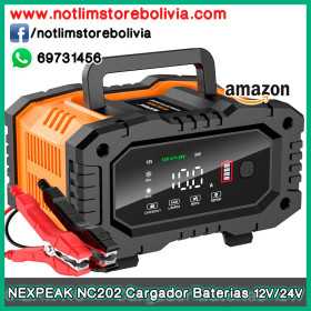 NEXPEAK NC202 - Cargador de baterías Inteligente 12V (10A) y 24V (5A) - Precio : 650 Bs