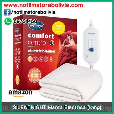 SILENTNIGHT Manta Electrica Interior - Tamaño King 137x165cm - Precio : 450 Bs