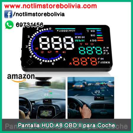 Pantalla HUD A8 OBDII para Coche - Precio : 250 Bs