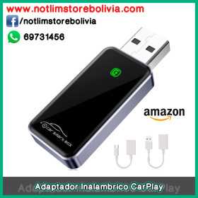 Adaptador inalambrico CarPlay para Apple - Edición Slim - Precio : 250 Bs