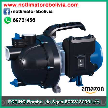 FOTING Bomba de Agua 800 W, 3200 L/H - Precio : 500 Bs