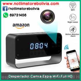 Despertador Camara Espia WiFi Full HD - Precio : 600 Bs