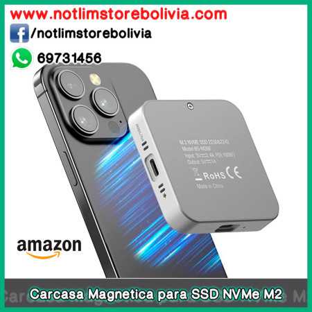 Carcasa Magnetica para SSD NVMe M2 10Gbps - Precio : 350 Bs