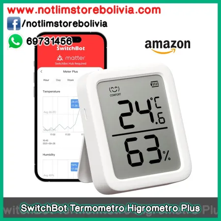 SwitchBot Termometro Higrometro Plus - Precio : 250 Bs