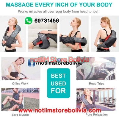 Medcursor Masajeador de cuello y hombros con calor, dispositivo de masaje  eléctrico Shiatsu de espal…Ver más Medcursor Masajeador de cuello y hombros