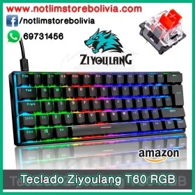 Teclado Mecanico ZIYOU LANG T60 RGB - Precio : 300 Bs