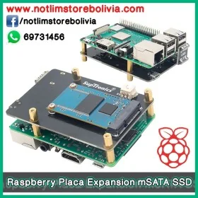 Placa de Expansion Geekworm X850 v3.1 mSATA SSD para Raspberry Pi - Precio : 400 Bs