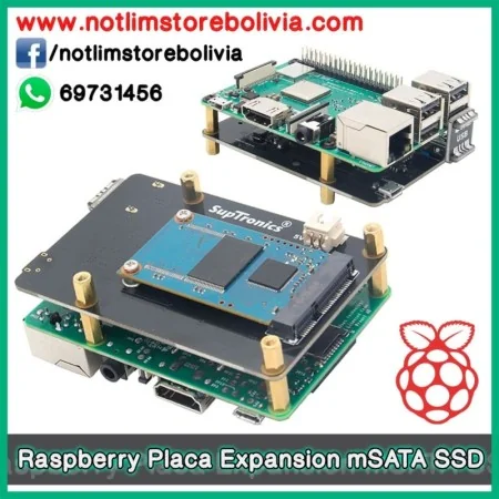 Placa de Expansion Geekworm X850 v3.1 mSATA SSD para Raspberry Pi - Precio : 400 Bs