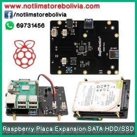 Placa de Expansion Geekworm X820 v3.0 SATA HDD/SDD para Raspberry Pi - Precio : 400 Bs