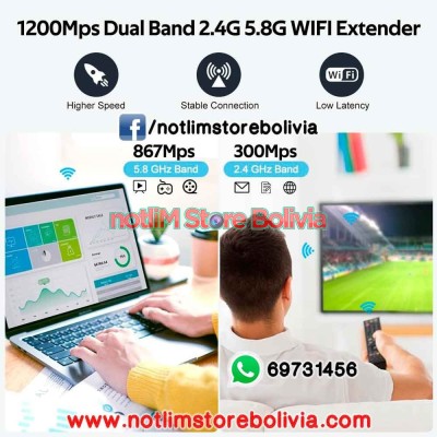 Extensor de Rango WiFi LINKAVENIR Dual Band - Precio: 150 Bs