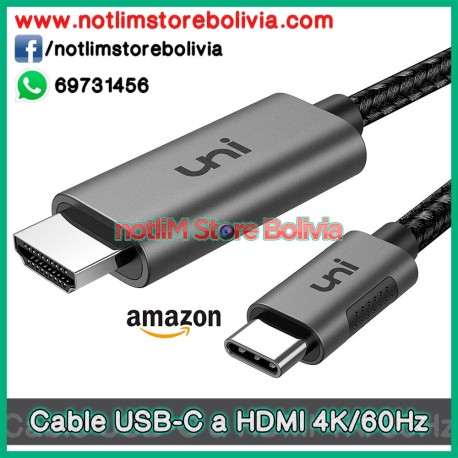 Cable USB-C a HDMI (Marca UNI) - Precio: 70 Bs