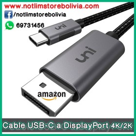 Cable USB-C a DisplayPort (Marca UNI) - Precio : 150 Bs