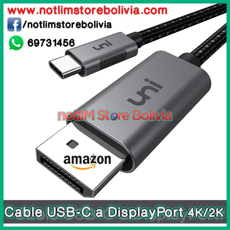 Cable USB-C a DisplaPort (Marca UNI) - Precio: 80 Bs
