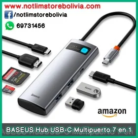 Hub USB-C Multipuerto 7 en 1 (Marca BASEUS) - Precio : 250 Bs