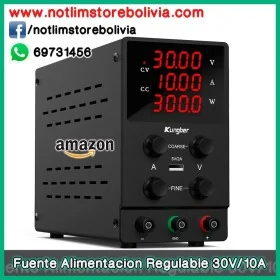 Fuente de Alimentacion Regulable de Alta Precision 30V/10A - Precio : 500 Bs