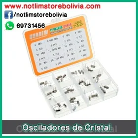 Osciladores de Cristal (60 piezas/12 tipos) HUAREW - Precio : 50 Bs