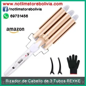 Rizador de Cabello de 3 Tubos Marca REYKE - Precio : 150 Bs