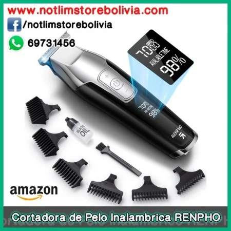 Cortadora de Pelo Inalambrica Profesional RENPHO - Precio : 200 Bs